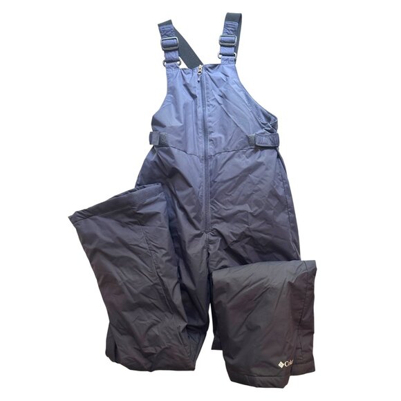 Columbia Youth L Snow Bib Overalls Blue Waterproof Insulated Ski Pants - Picture 1 of 9